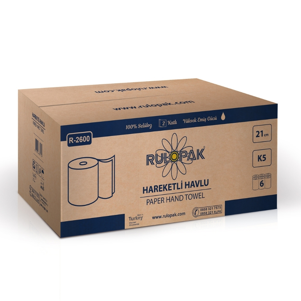 RULOPAK 21 CM HAREKETLİ HAVLU K-5