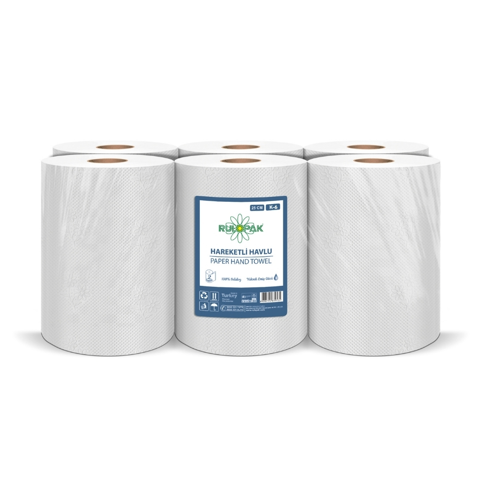 Rulopak 25 cm Hareketli Havlu K-6