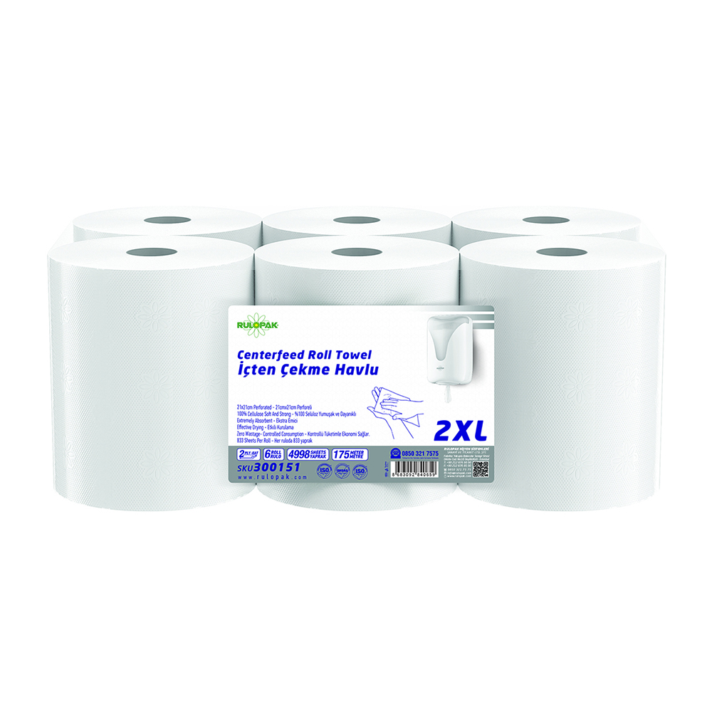 RULOPAK 2XL İÇTEN ÇEKMELİ HAVLU