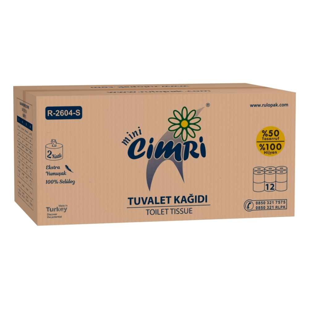 RULOPAK MİNİ CİMRİ TUVALET KAĞIDI