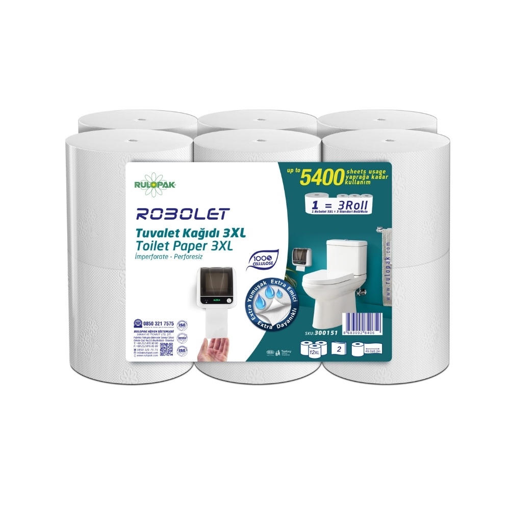 RULOPAK ROBOLET TUVALET KAĞIDI 3XL
