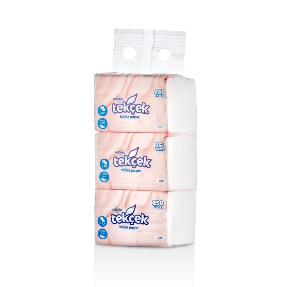 Rulopak Tekçek Tuvalet Kağıdı 250'li 3'lü