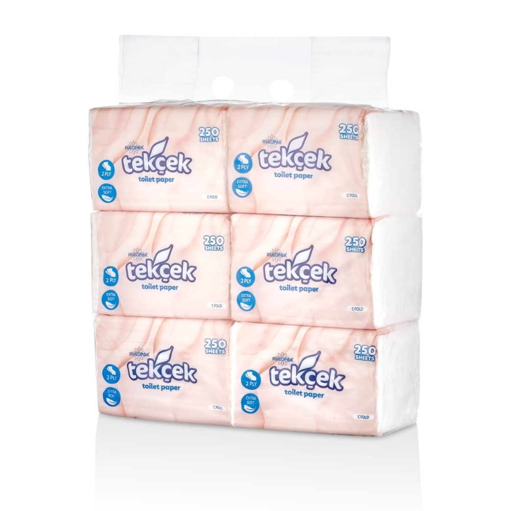 Rulopak Tekçek Tuvalet Kağıdı 250'li 6'lı